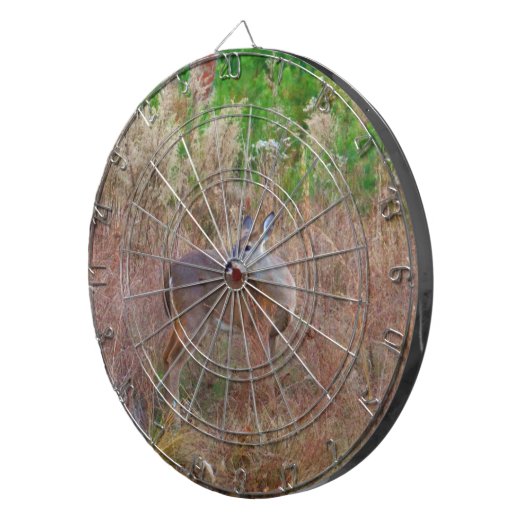 Ein Hirsch im großen Gras Dartscheibe (Vorderseite rechts)