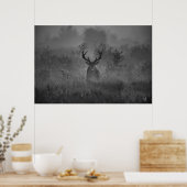 Ein Hirsch im Nebel Poster (Küche)