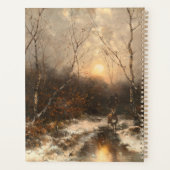Ein Hirsch im Wald von Mondlicht - Désiré Thomassi Planer (Rückseite)