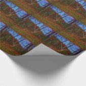 Ein Hirsch: Rot grün und blau Geschenkpapier (Ecke)