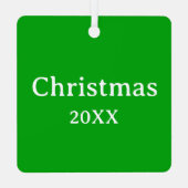 Ein Hirschweihnachtsdekor Ornament Aus Metall (Rückseite)