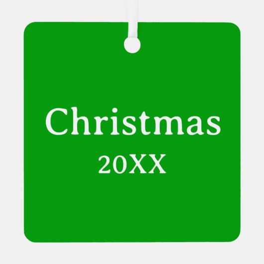 Ein Hirschweihnachtsdekor Ornament Aus Metall (Rückseite)