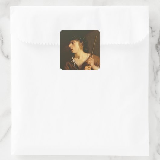 Ein Hirte, 1635 Quadratischer Aufkleber (Tasche)
