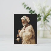 Ein Hirte aus dem heiligen Land, der Wolle spinnt Postkarte (Stehend Vorderseite)