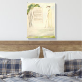 Ein Hirte, der die Epitaph liest, von Elegy Writte Leinwanddruck (Insitu (Schlafzimmer))