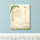 Ein Hirte, der die Epitaph liest, von Elegy Writte Leinwanddruck (Insitu (Holzboden))