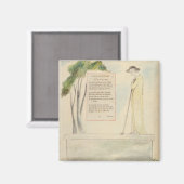 Ein Hirte, der die Epitaph liest, von Elegy Writte Magnet (Vorderseite/Rückseite)