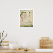 Ein Hirte, der die Epitaph liest, von Elegy Writte Poster (Küche)