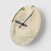 Ein Hirte, der die Epitaph liest, von Elegy Writte Runde Wanduhr (Winkel)