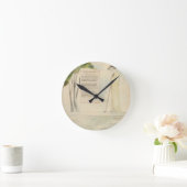 Ein Hirte, der die Epitaph liest, von Elegy Writte Runde Wanduhr (Zuhause)