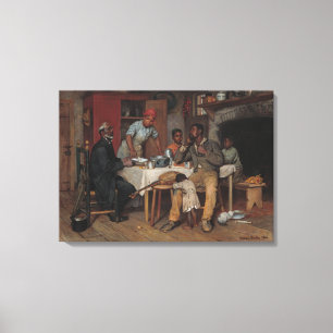 Ein Hirtenbesuch Leinwanddruck