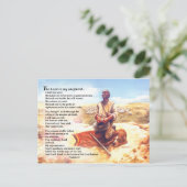 Ein Hirtengebet Postkarte (Stehend Vorderseite)