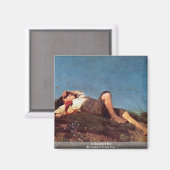 Ein Hirtenjunge von Lenbach Franz von Magnet (Vorderseite/Rückseite)