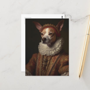 Ein historisches Dog-Portrait Postkarte