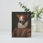 Ein historisches Dog-Portrait Postkarte (Stehend Vorderseite)