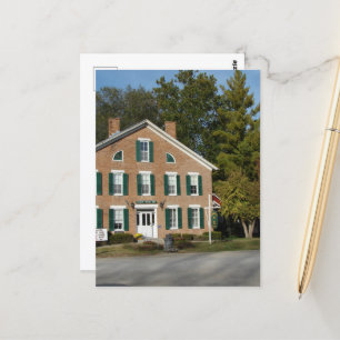 Ein historisches Spuk Gasthaus in Iowa Postkarte