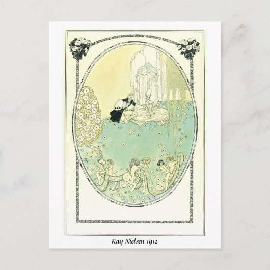 Ein hochgeborenes Paar und spielerische Fans tanze Postkarte (Vorderseite)