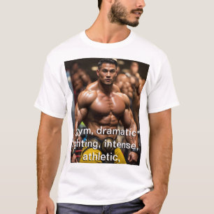 ein hochwertiges berufliches Foto eines Muskelbode T-Shirt