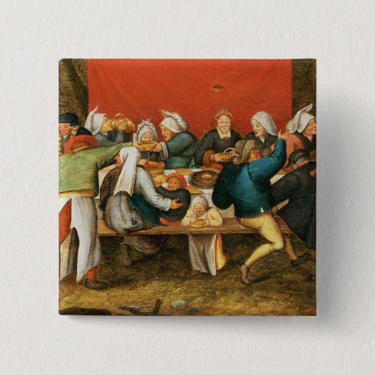 Ein Hochzeits-Fest Button (Vorderseite)