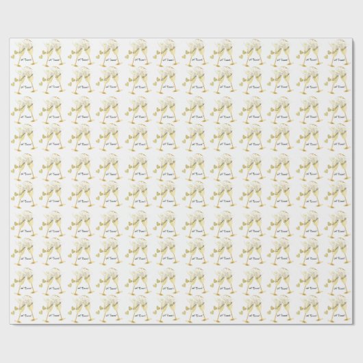 Ein Hochzeitstost an die Braut und den Bräutigam | Geschenkpapier (Flach)