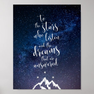 Ein Hof der Nebel und Furie Zitat Poster