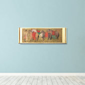 Ein Hof mit Pferden Leinwanddruck (Insitu (Holzboden))