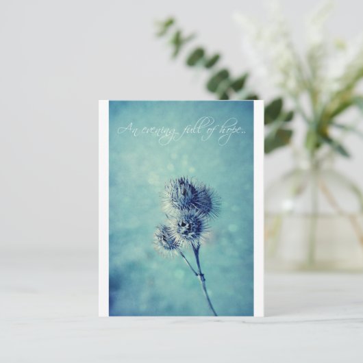 Ein hoffnungsvoller Abend. Postkarte (Stehend Vorderseite)