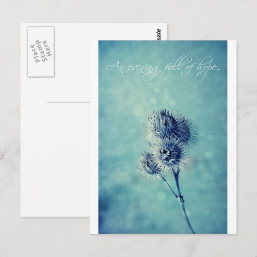 Ein hoffnungsvoller Abend. Postkarte (Vorne/Hinten)