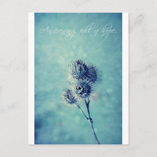 Ein hoffnungsvoller Abend. Postkarte (Vorderseite)