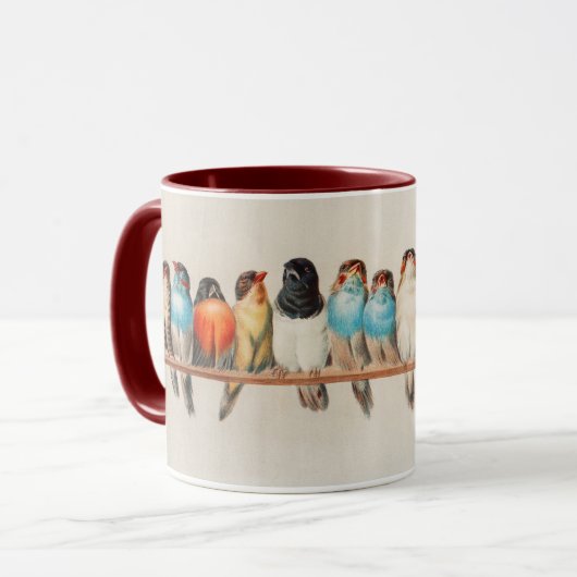 Ein Höhepunkt der Vogelwelt von Hector Giacomelli Tasse (Vorderseite Links)