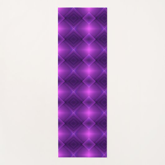 Ein hohes Lesezeichen mit einem lebendigen, violet Yogamatte (Vorderseite)