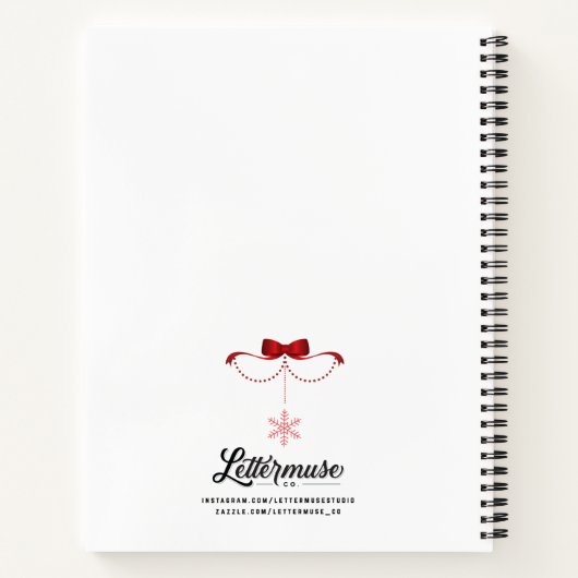 Ein Holly-Jolly-Weihnachts-Notebook Notizblock (Rückseite)