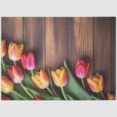 Ein Holz- und Tulpen-Serien-Design #7 Seidenpapier (Vorderseite)