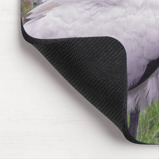 Ein hölzerner Storch Mousepad (Ecke)