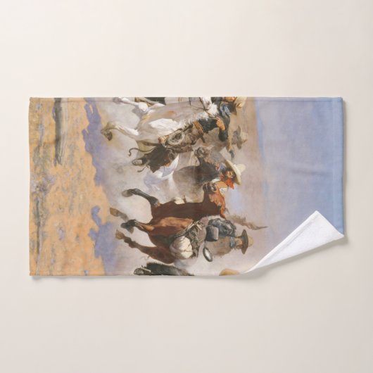Ein Holzschlag von Frederick Remington Handtuch (Handtuch)