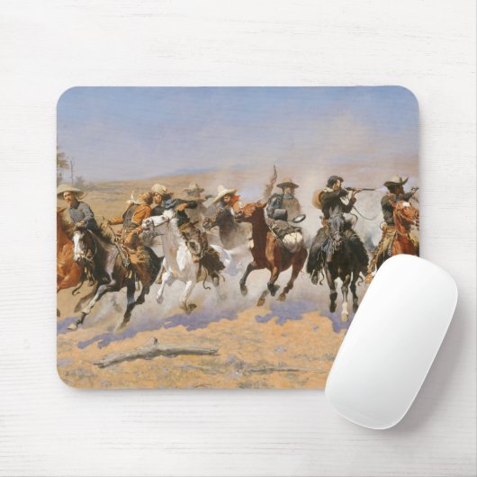 Ein Holzschlag von Frederick Remington Mousepad (Mit Mouse)