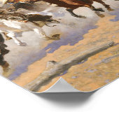 Ein Holzschlag von Frederick Remington Poster (Ecke)