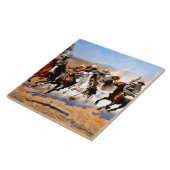 Ein Holzschnitt, Remington, Fliese (Seite)