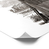 Ein Holzschnitt von Harriet Tubman vor 1869 Poster (Ecke)