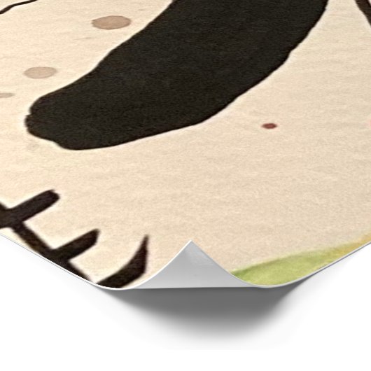 EIN HOMAL NACH MIRO POSTER (Ecke)