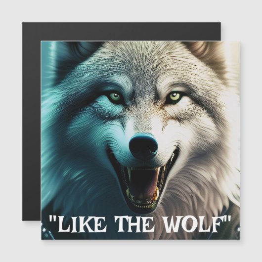 "Ein Howling Hunger: Wie der Wolf?" Magnetkarte (Vorne/Hinten)