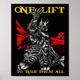 Ein Hub, um sie alle Bodybuilding GYM Workout zu r Poster