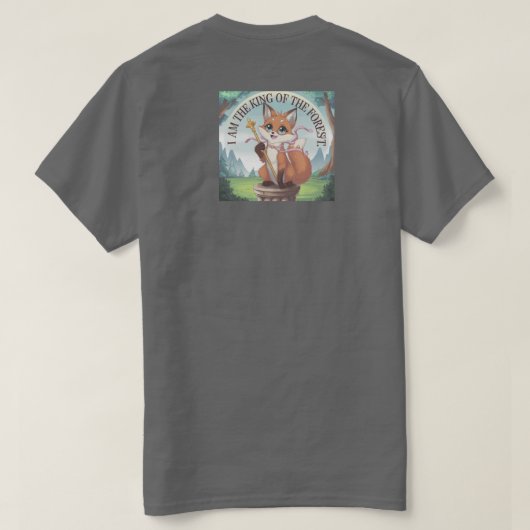 Ein Hübscher Fuchs-T - Shirt im Anime-Stil (Design Rückseite)