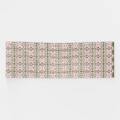 Ein hübscher, rosa und braun gemusterter Hintergru Banner (Horizontal)