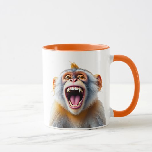 Ein hübsches Bild eines Affen, der über Splitter l Tasse (Rechts)