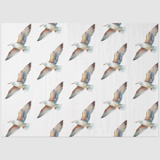 Ein Hübsches Design der Blue Nautic Series 4 Seidenpapier (Vorderseite)