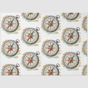 Ein Hübsches Design der Blue Nautic Series 7 Seidenpapier