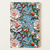 Ein Hübsches Imitat Mosaik-Blumenmuster Personalis Planer (Rückseite)