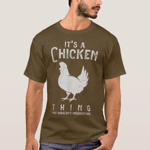 Ein Hühnchen Funny Chickens Lover Herz Ani T-Shirt