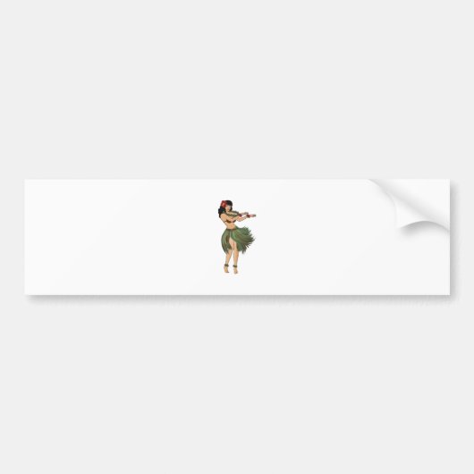 Ein Hula-Girl-Tanz Autoaufkleber (Vorne)